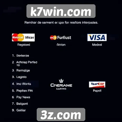 Métodos de pagamento aceitos no k7win.com